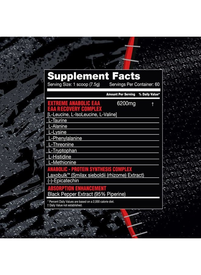 KILLER LABZ Brute EAA | 6g Amino Acids | Laxobulk & Epicatechin | 60 Servings (Furious Punch) - Image 3