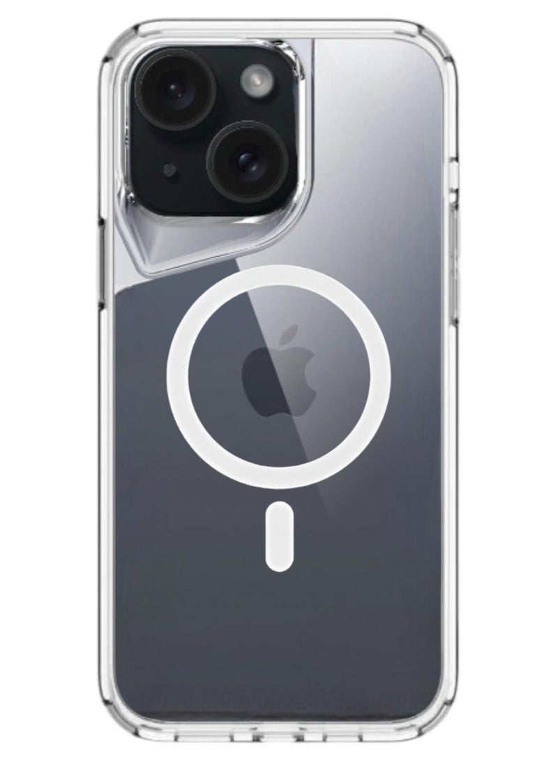 Gear4 iPhone 14 Plus Shockproof Magnetic Protection Cover Supports Wireless Charging MageSafe, Clear