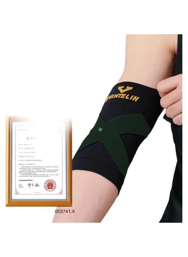 Kowa Imported Sports Elbow Guard Joint Protection For Men And Women, Elbow Brace, Black, Single Pack, Size M - Image 2