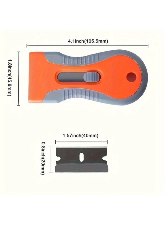Multipurpose Plastic Paint Scraper Tool Set with 10 Blades Manual Wallpaper Removal - Image 3