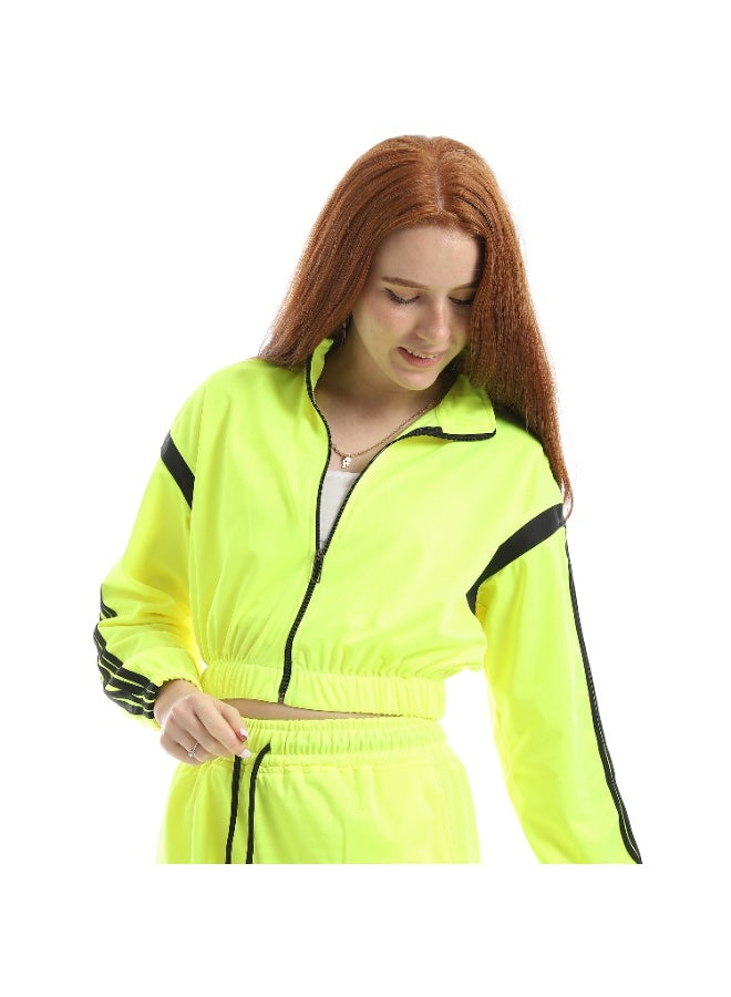 سيزار ترنج حريمي رياضي خامةسبورت مزود ب 4 شرائط علي الأكمام - Image 5