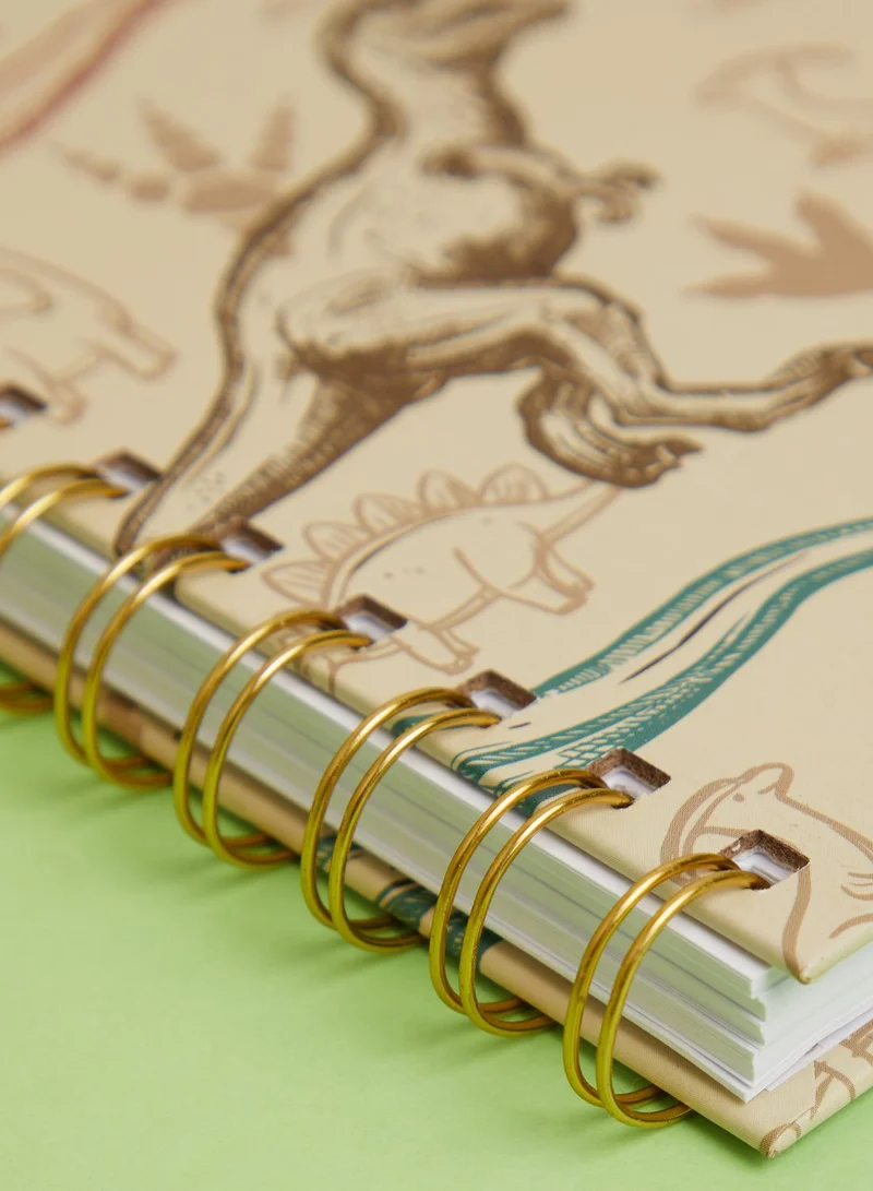 Back to school kit A5 Spiral Hardcover Notebook - Dino