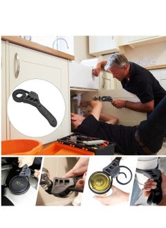 KASTWAVE 50 cm Rubber Strap Wrench Adjustable Oil Filter Wrench Pipe Wrench Plumbing Wrench Grip Wrench Heavy Duty Strap Wrench Tool Universal Oil Filter Spanner for Mechanics Plumbers Home Use, Black (68)  - Image 3