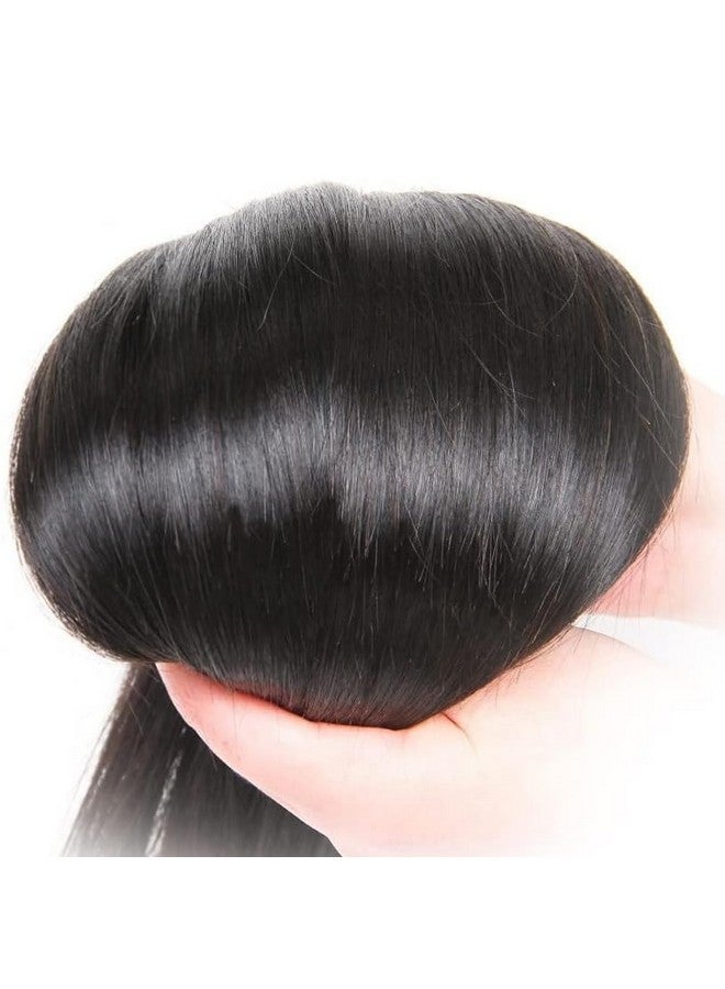 feibin Straight Human Hair Bundles 14 14 14 Inch Trippy Hair Bundles Human 100% Brazilian Unprocessed Raw Hair Bundles Weave Bundles Human Hair Extensions For Black Women Natural Color Christmas Decorations - Image 4