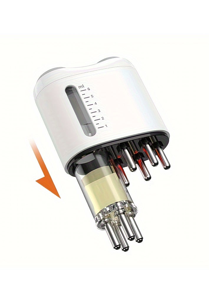 العلاج الضوئي سائل الاهتزاز إجراء المشط، USB القابل لإعادة الشحن مسلك فروة الرأس، زيت وضع المشط، مثالي لتدليك الرأس - Image 5