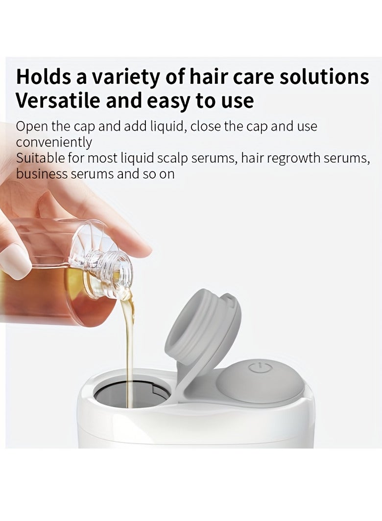 العلاج الضوئي سائل الاهتزاز إجراء المشط، USB القابل لإعادة الشحن مسلك فروة الرأس، زيت وضع المشط، مثالي لتدليك الرأس - Image 4