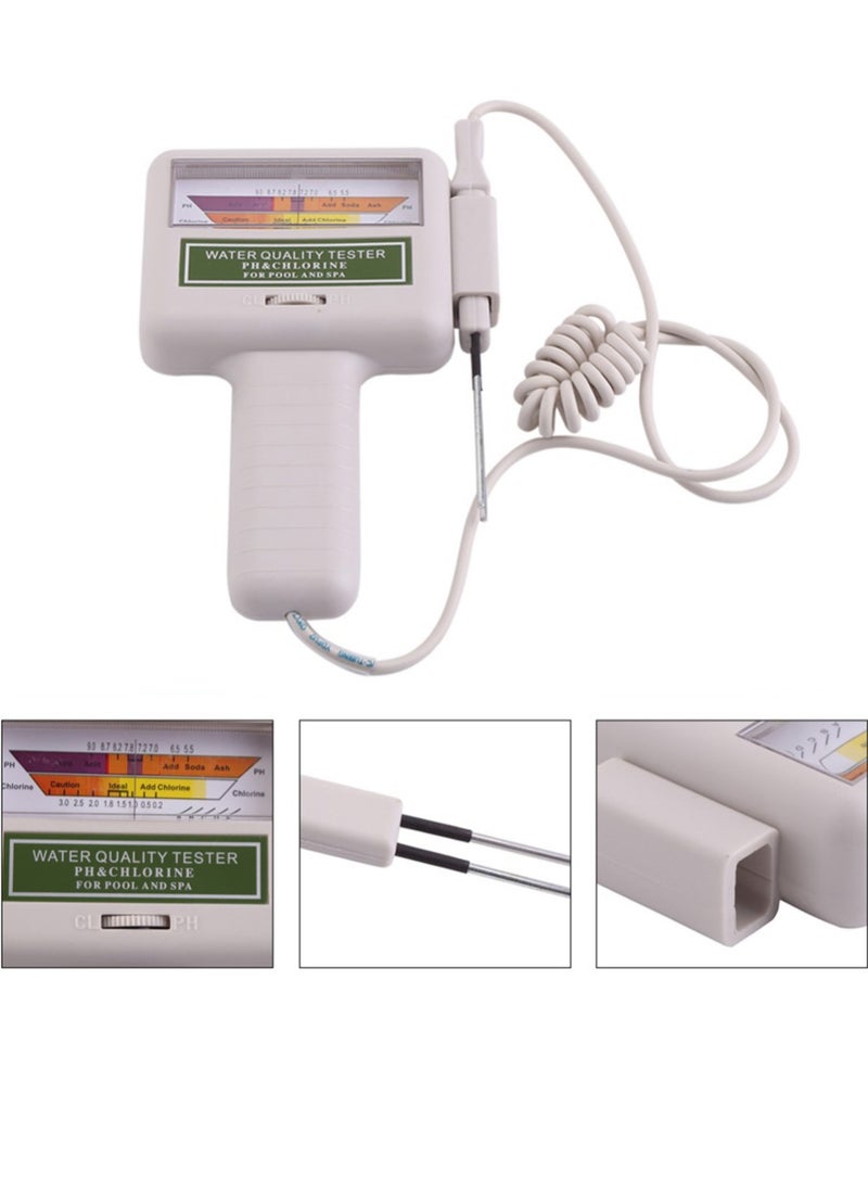 Water Quality Tester for Swimming Pool Spa Aquarium - PH Meter & CL2 Chlorine Detector Tester - Measure PH Level and Chlorine Level in Water - Image 5
