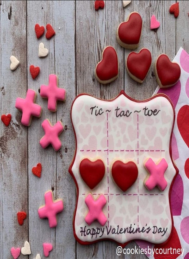 Cookie Cutz Heart Tic Tac Toe game Cookie Cutter Set - Image 2