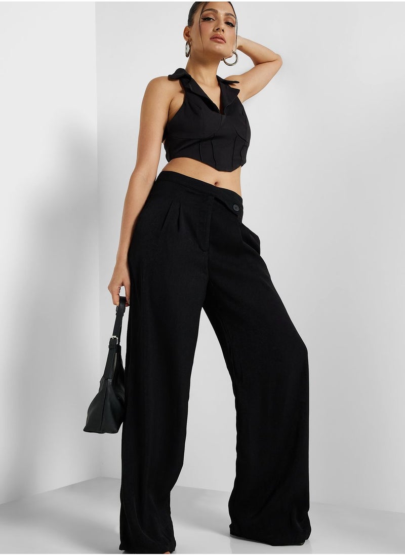Ginger - Polo Neck Corset Style Top - Image 1