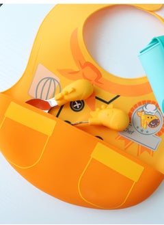 Marcus & Marcus Wide Coverage Silicone Bib - Little Chef (Lola)  - Image 3
