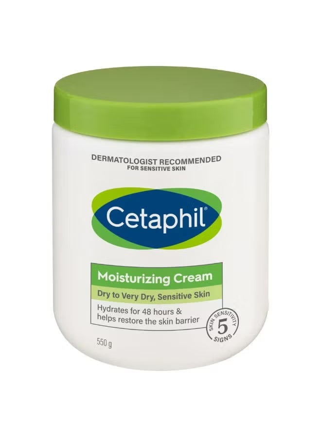 Cetaphil Moisturising Cream For Dry To Very Dry And Sensitive Skin White 550grams - Image 1