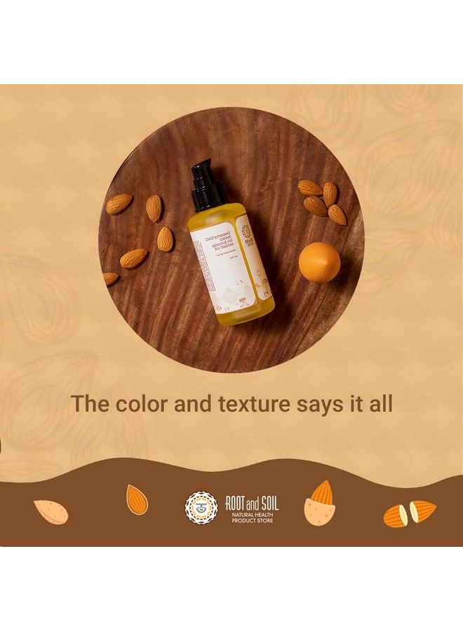 ROOT and SOIL Woodpressed Sweet Almond Oil For Babies 100 Ml 0+ Months 100% Almond Oil ; Woodpressed ; Newborn & Infant Friendly ; 100% Natural & Herbal ; Pure Almond Oil ; Crueltyfree ; No Preservatives - Image 4