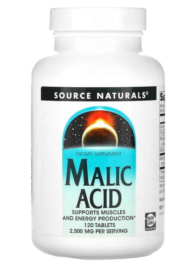 Malic Acid 2500 mg  120 Tablets