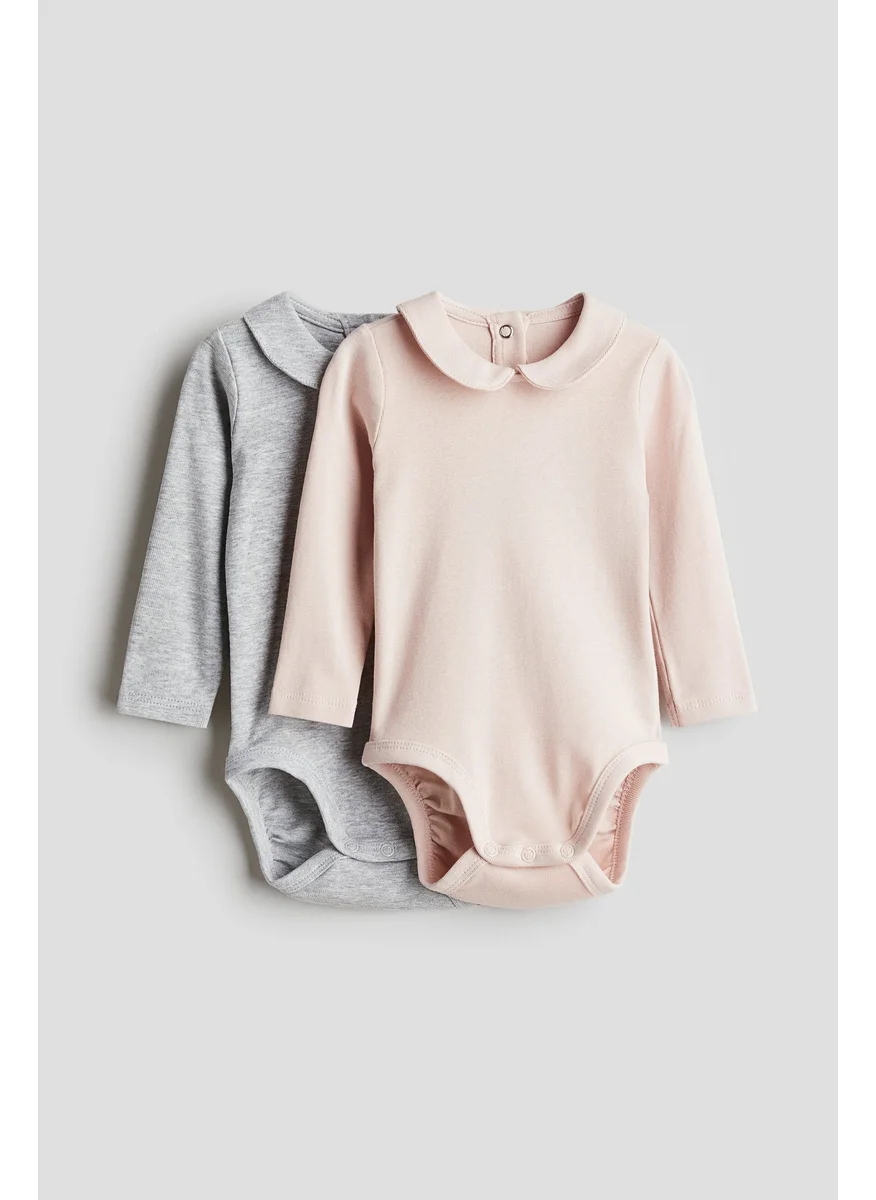 H&M 2-Pack Long-Sleeved Bodysuits