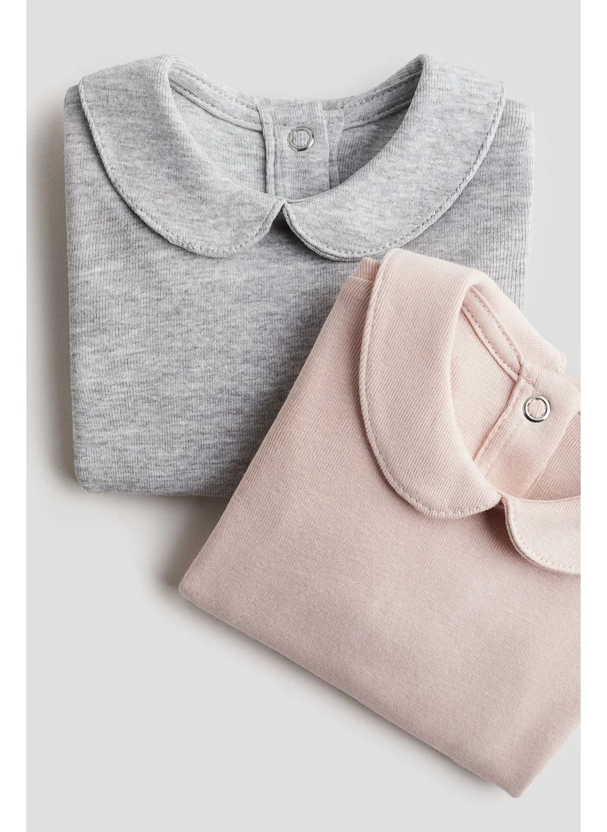H&M 2-Pack Long-Sleeved Bodysuits