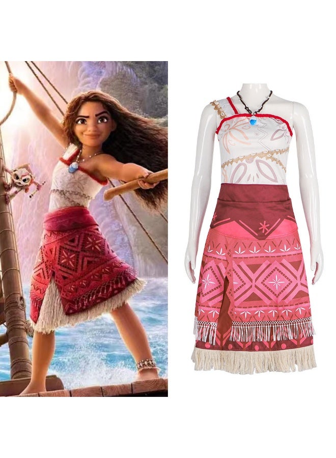 Ocean Adventure 2 - Moana and Maui's Hula Princess Costume Cosplay Costume - Image 1