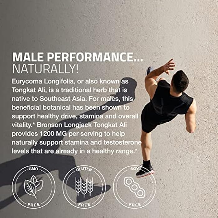 Bronson برونسون لونغ جاك تونكات علي قوة إضافية، 120 كبسولة نباتية - Image 4