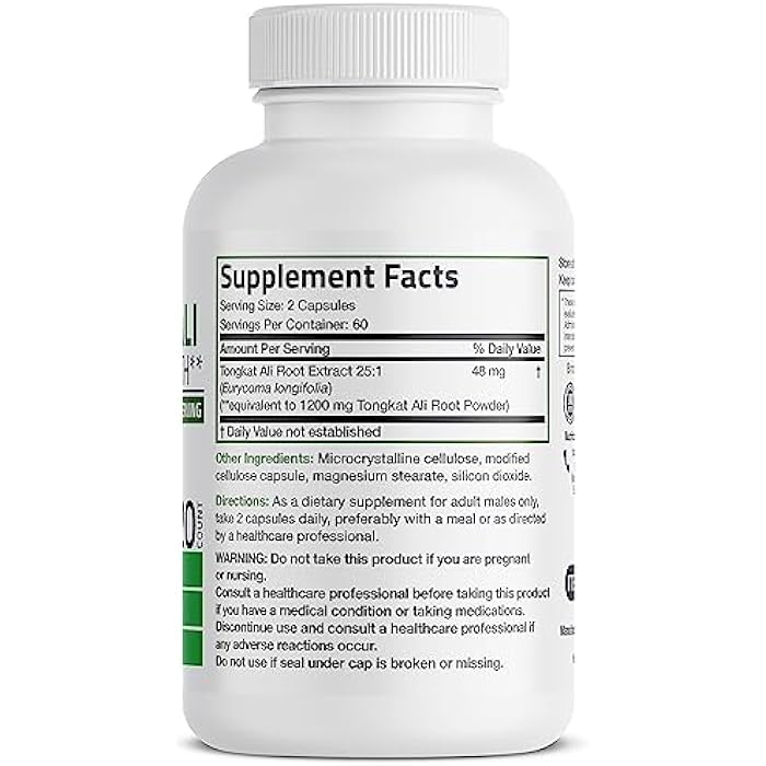 Bronson برونسون لونغ جاك تونكات علي قوة إضافية، 120 كبسولة نباتية - Image 2