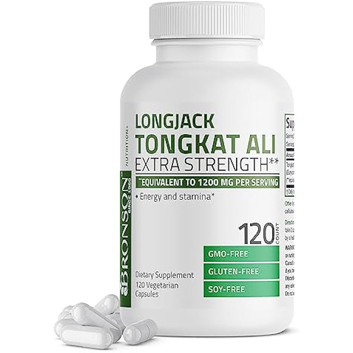 Bronson برونسون لونغ جاك تونكات علي قوة إضافية، 120 كبسولة نباتية - Image 1