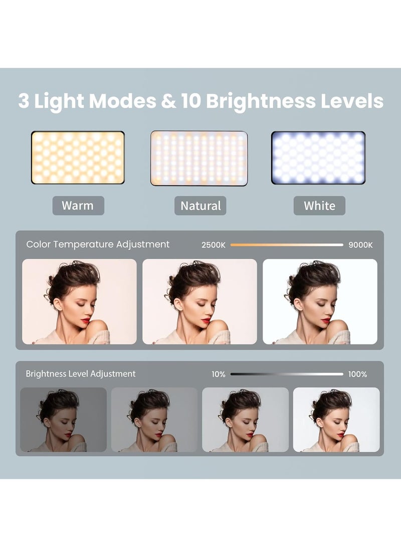 Generic Magnetic Double-side Portable Selfie Light Clip, TNW 129 LED Rechargeable Light for Phone, 3 Light Modes, Portable Lighting for iPhone/Android/Laptop/Camera, Ideal for Make Up/YouTube/TikTok/Vlog - Image 3