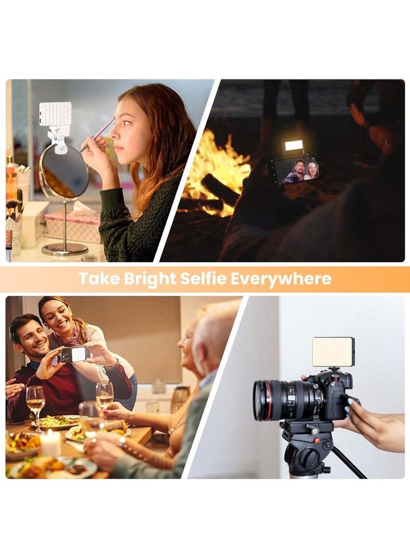 Generic Magnetic Double-side Portable Selfie Light Clip, TNW 129 LED Rechargeable Light for Phone, 3 Light Modes, Portable Lighting for iPhone/Android/Laptop/Camera, Ideal for Make Up/YouTube/TikTok/Vlog - Image 4
