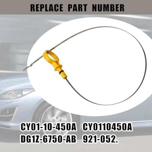 repustor Engine Oil Dipstick Fit for Mazda CX-9 2007-15 Mazda 6 2009-13,Ford Edge Explorer Flex Taurus,Lincoln Continental MKS MKT MKX MKZ Engine Oil Level Dipstick Indicator Replace CY01-10-450A CY0110450A - Image 3