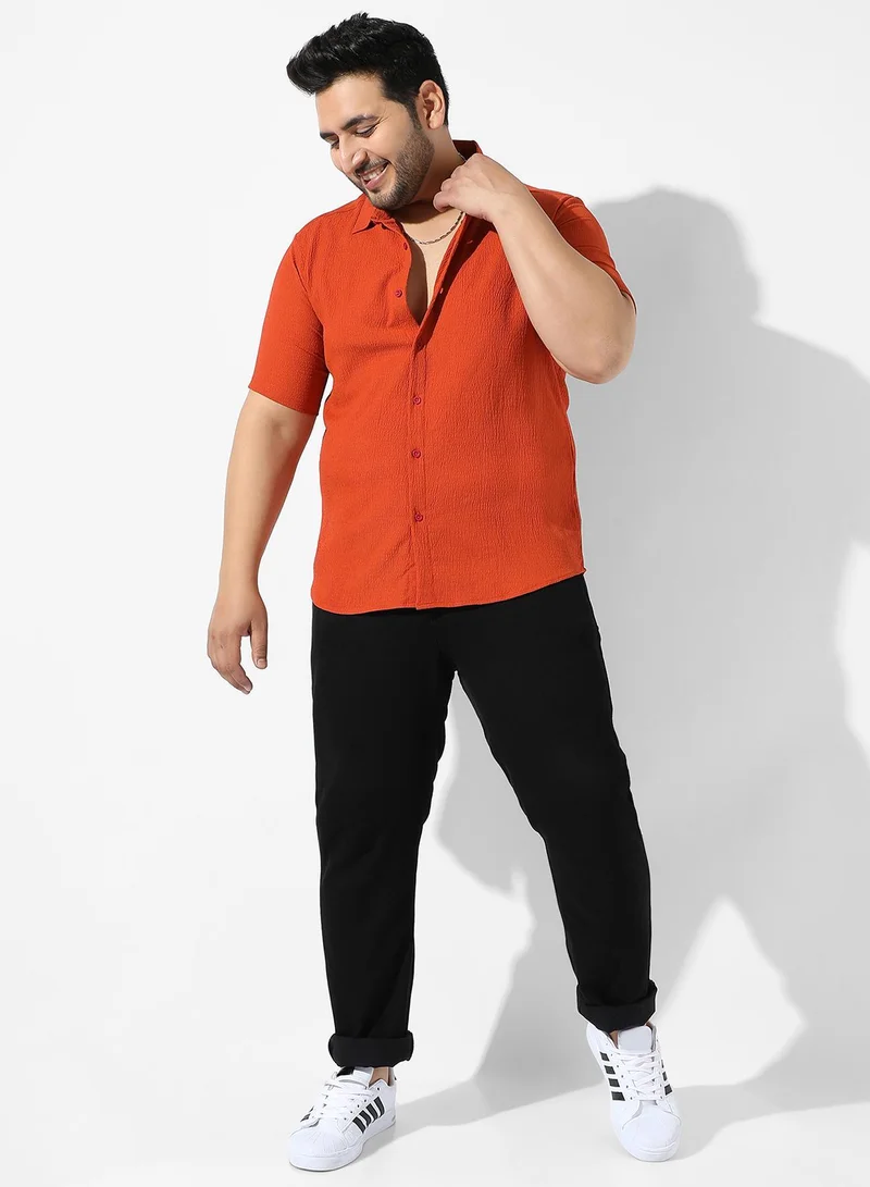 Instafab Plus Creased Shirt