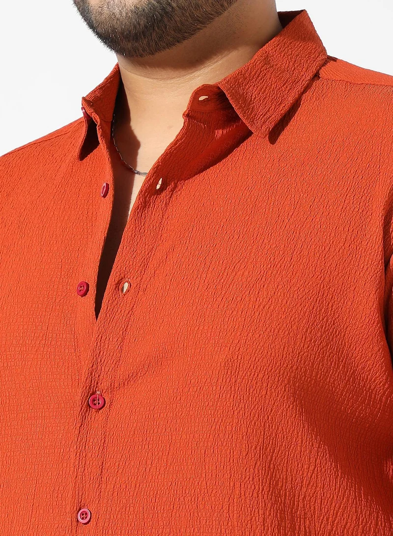 Instafab Plus Creased Shirt