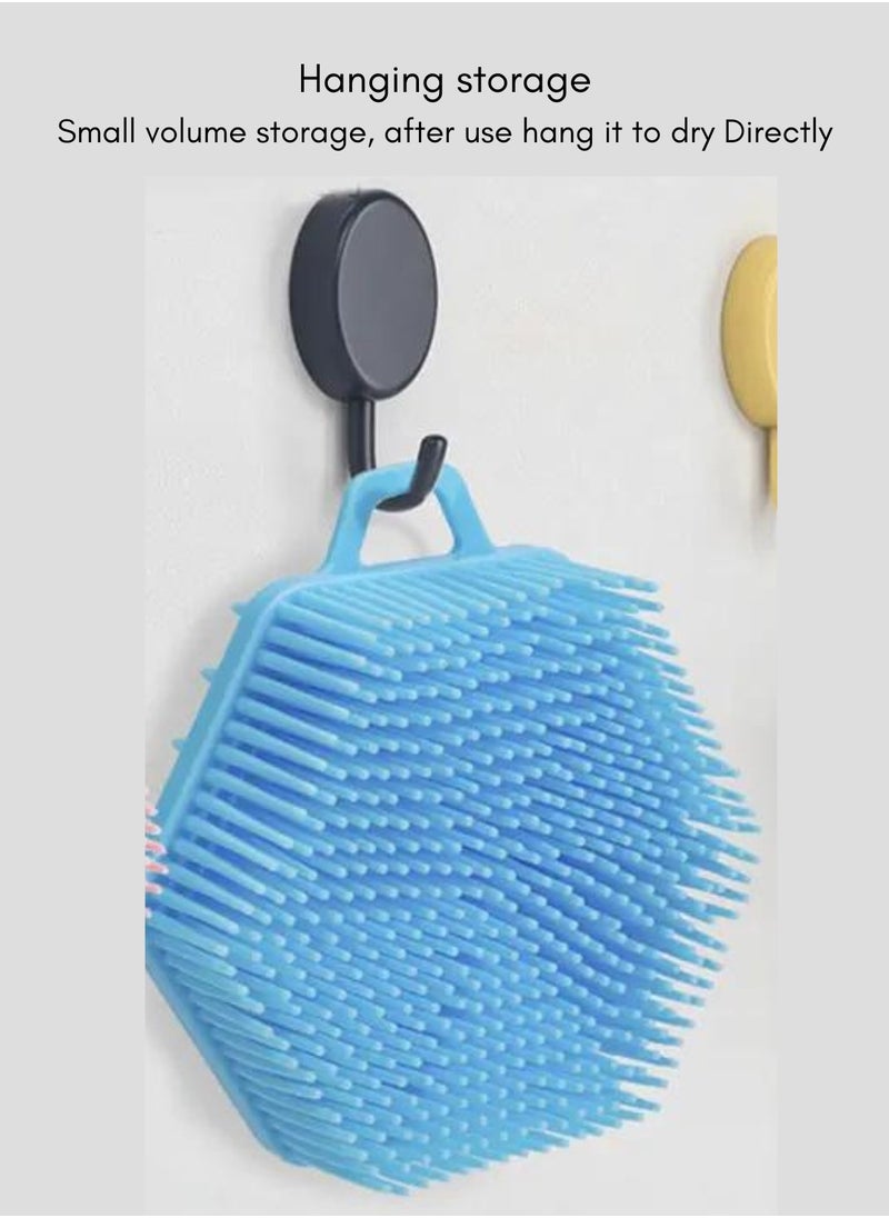 Prime by javaudan Silicone Body Scrubber & Scalp Massager 2 in 1 Exfoliating Shower Brush & Shampoo Brush for Deep Cleansing  - Image 4
