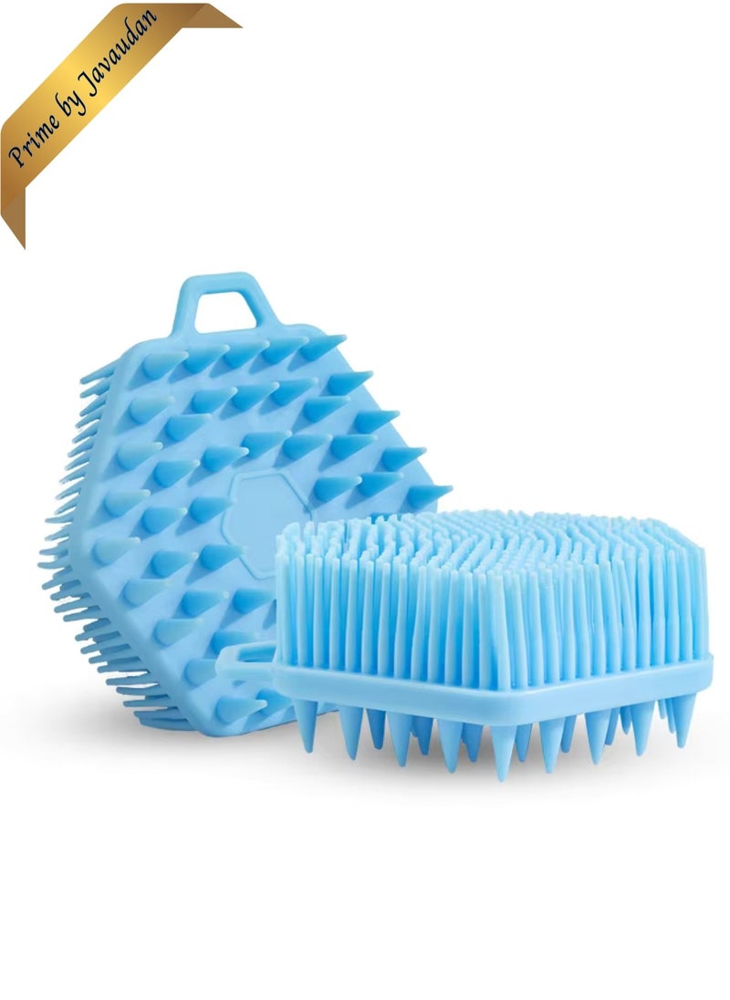 Prime by javaudan Silicone Body Scrubber & Scalp Massager 2 in 1 Exfoliating Shower Brush & Shampoo Brush for Deep Cleansing  - Image 1
