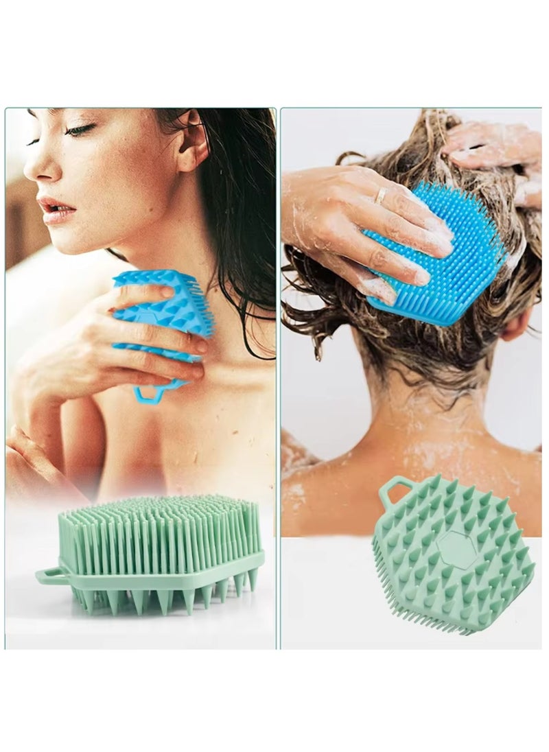 Prime by javaudan Silicone Body Scrubber & Scalp Massager 2 in 1 Exfoliating Shower Brush & Shampoo Brush for Deep Cleansing  - Image 2