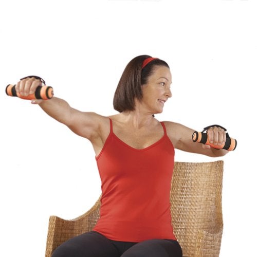 MERRITHEW Soft Dumbbells, Pair (Orange), 1.1 lbs / 0.50 kg Each - Image 2