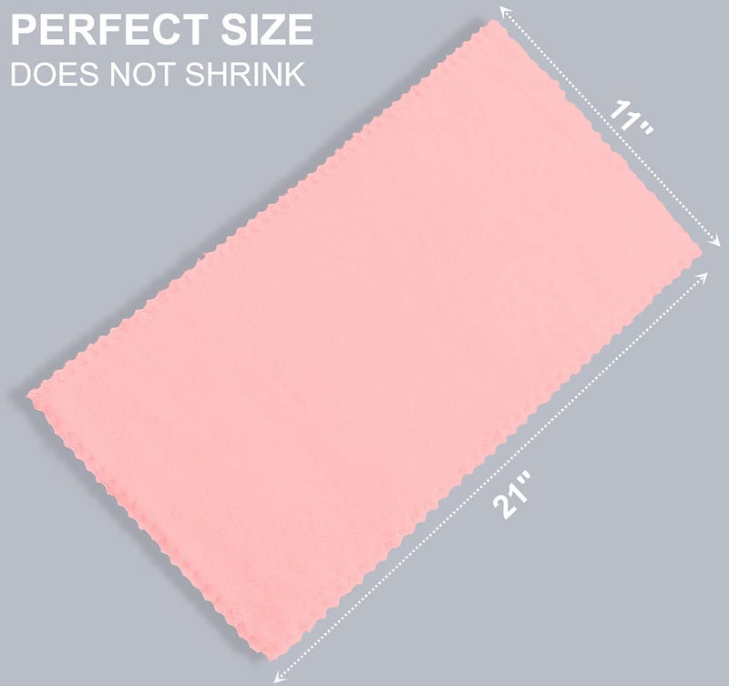 Spotted Play 8 Pack Large Burp Cloths for Baby - 20" by 10" Ultra Absorbent Burping Cloth, Hand Washcloths, Newborn Towel - Milk Spit Up Rags - Burpy Cloths for Unisex, Boy, Girl - Burp Cloths Set(Pink) - Image 3