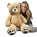 Anico 36 Tall 3 Foot Big Plush Beige Bear Stuffed Animal Teddy Bear with Smiling Face Premium Stuffed Toy Teddy Bear Perfect for Girlfriend Kids Valentines Day Christmas - Image 2