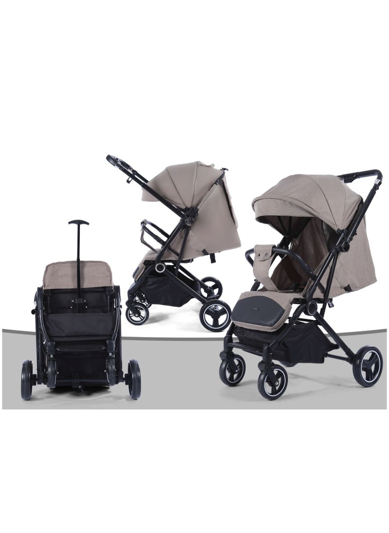 burbay - Two-way baby stroller with stainless steel folding handle for travel and trips - Image 1