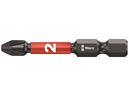 Wera بتات مفك البراغي Wera 851/4 المطلية بالماس لبراغي فيليبس PH 2، عبوة من 5 - Image 1