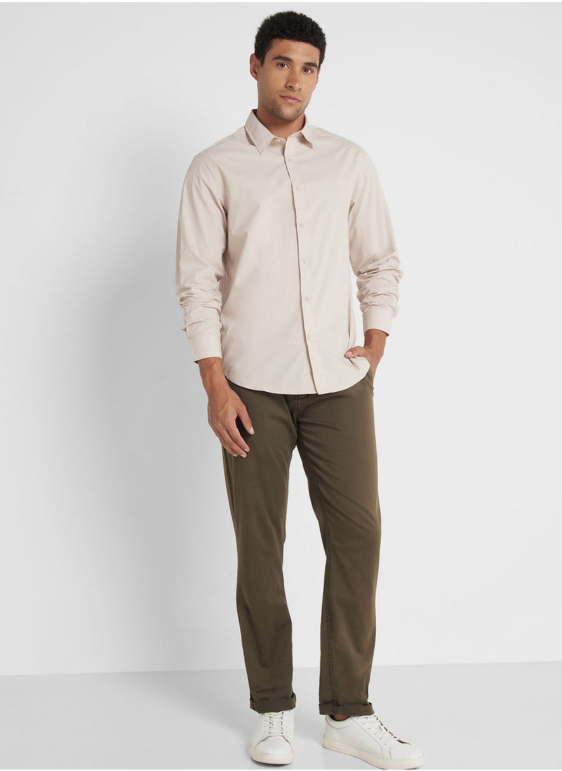 Robert Wood - Long Sleeve Poplin Shirt - Image 1
