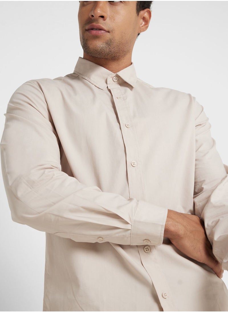 Robert Wood - Long Sleeve Poplin Shirt - Image 1
