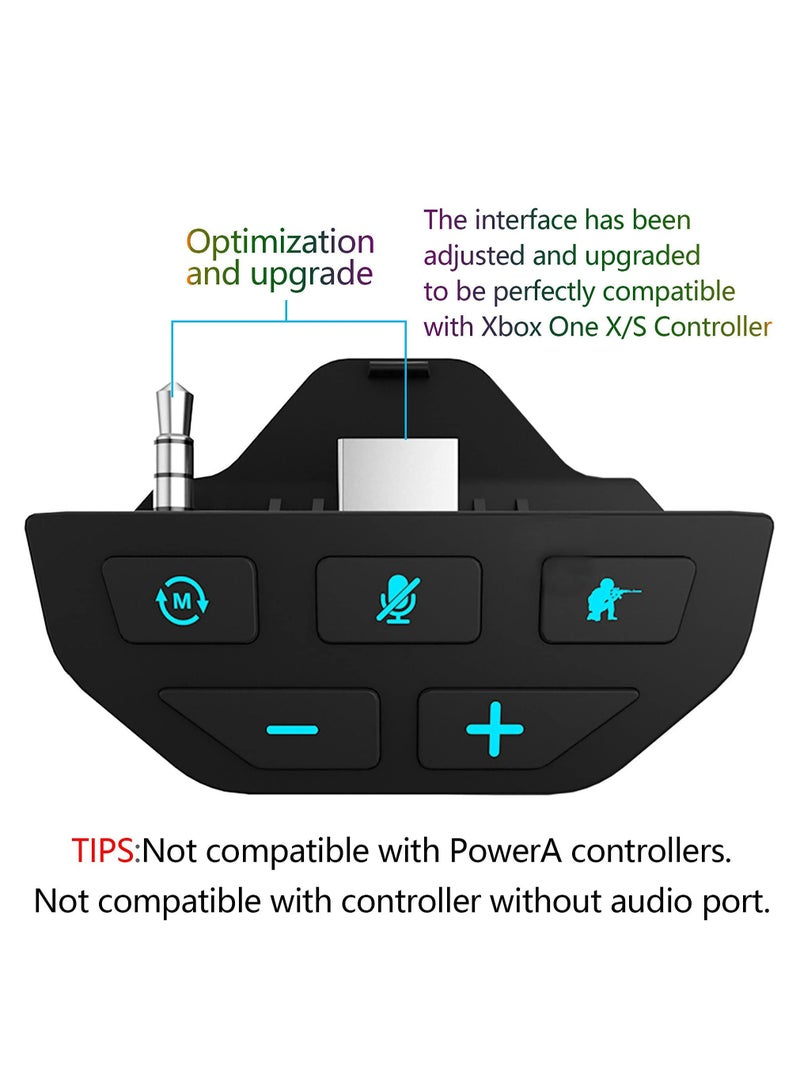 Stereo Headset Adapter Only for Microsoft Xbox One X/S Controller,Sound Enhancer with 3.5 mm Audio Jack  - Image 2