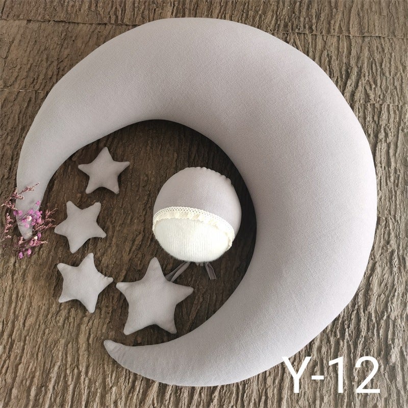 Newborn Moon Pillow Baby Shooting Props Full Moon Children Moon Pillow Hundred Days Baby Po Studio Pography Props - Image 1
