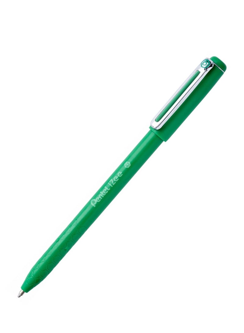Pentel 4-Piece Izee Ballpoint Pen 0.7mm Tip Green Ink - Image 2