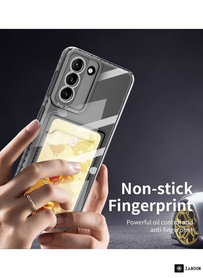 Generic Protective Case Cover For Samsung Galaxy S21 Ultra 5G Card Bag Shockproof Transparent  - Image 1