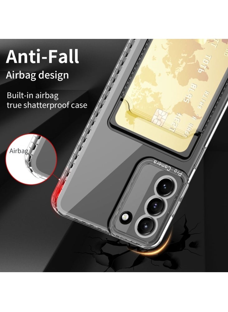 Generic Protective Case Cover For Samsung Galaxy S21 Ultra 5G Card Bag Shockproof Transparent  - Image 5