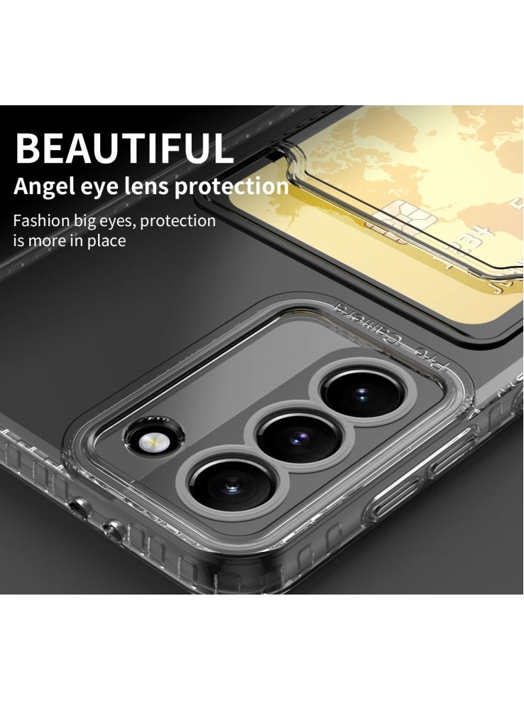 Generic Protective Case Cover For Samsung Galaxy S21 Ultra 5G Card Bag Shockproof Transparent  - Image 4