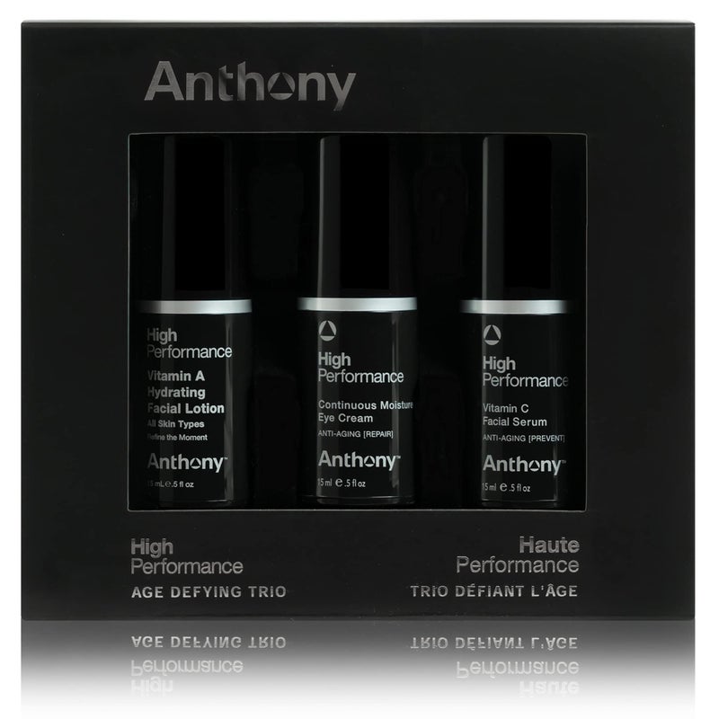 Anthony High-Performance Trio Kit â€“ Eye Cream (0.5 Fl Oz), Vitamin C Facial Serum (0.5 Fl Oz), and Vitamin A Hydrating Facial Lotion (0.5 Fl Oz) â€“ Anti-Aging Skincare for All Skin Types - Image 3