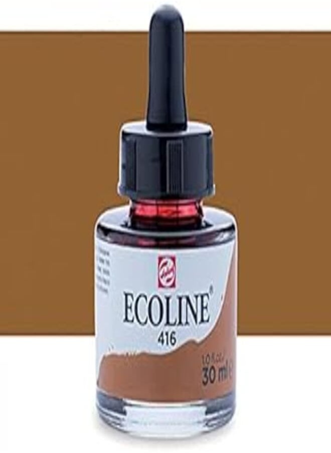 Talens - Ecoline Liquid Watercolour Bottle 30 ml Sepia-416 - Image 1