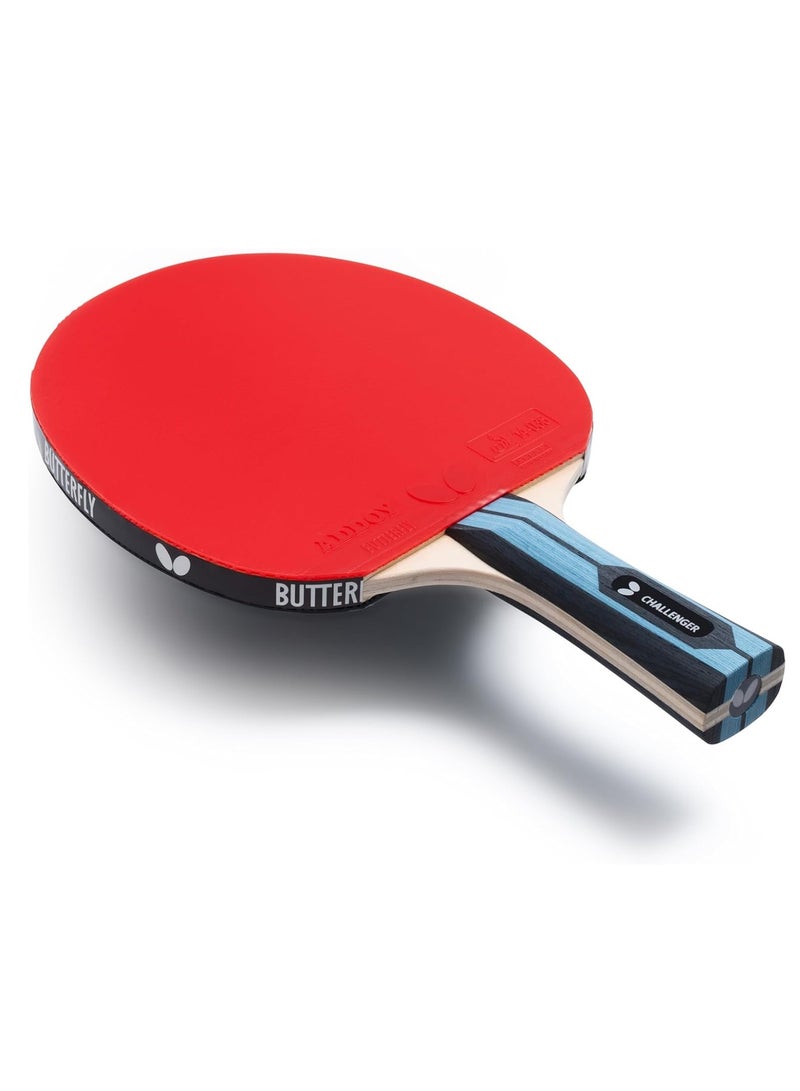 هندرد مضرب تنس طاولة Team Butterfly Challenger – قبضة وسرعة تنافسية للاعبين المتوسطين - Image 3