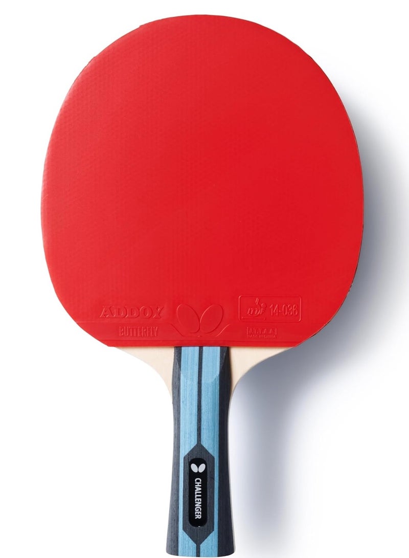 هندرد مضرب تنس طاولة Team Butterfly Challenger – قبضة وسرعة تنافسية للاعبين المتوسطين - Image 2