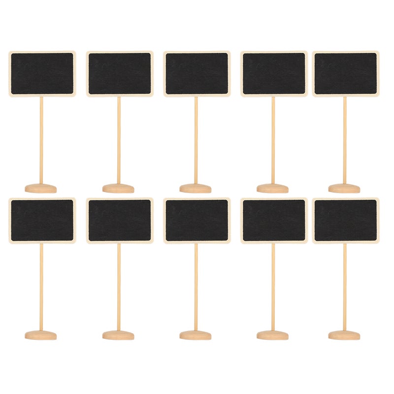 10pcs Mini Chalkboard Signs Chalk Blackboard Board Place Cards Desktop Vase Decorations - Image 2