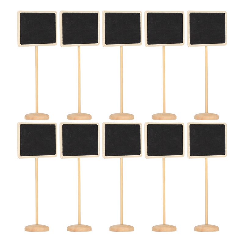 10pcs Mini Chalkboard Signs Chalk Blackboard Board Place Cards Desktop Vase Decorations - Image 4